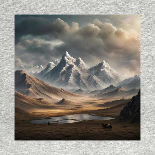 Mongolian landscape art by IOANNISSKEVAS